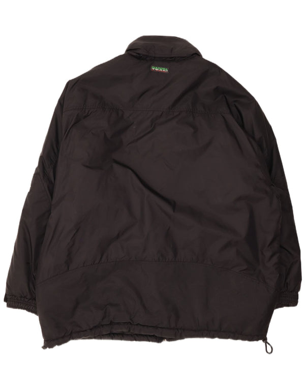 DIADORA Mens Loose Fit Windbreaker Jacket UK 44 2XL Black