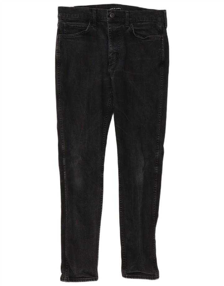 Levi's Mens Slim Jeans W34 L31 Black Cotton