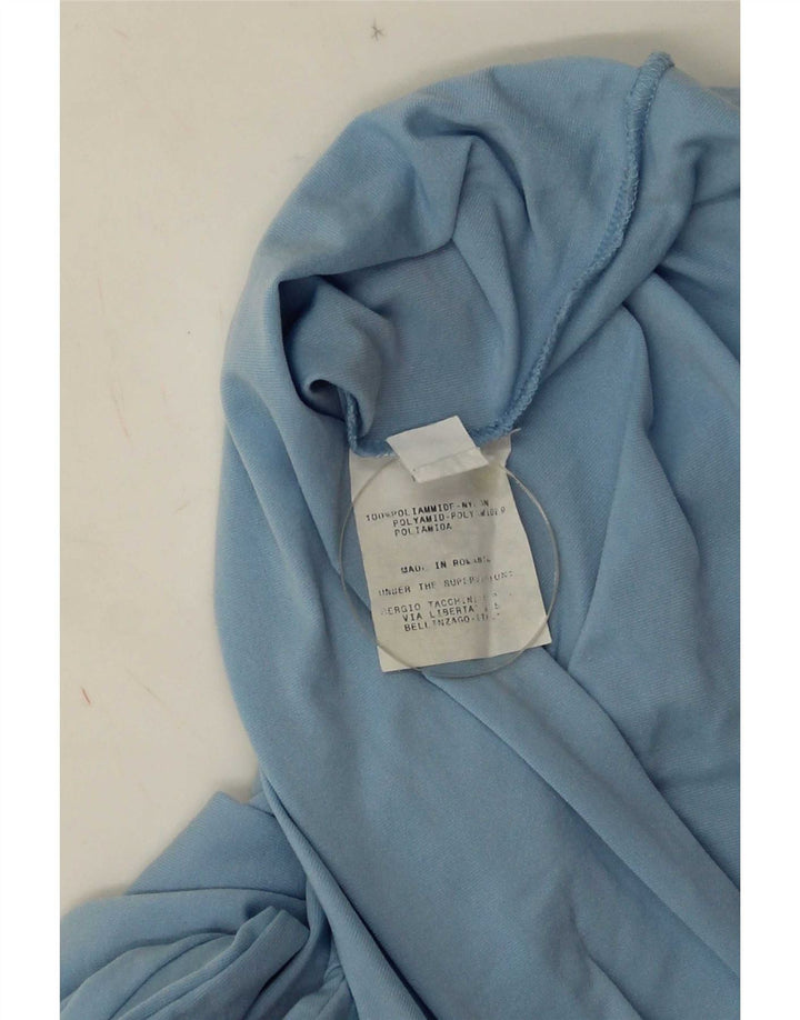 Sergio Tacchini Womens Top Long Sleeve IT 48 XL Blue Polyamide