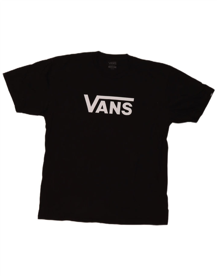 Vans Mens Classic Fit Graphic T-Shirt Top XL Black Cotton