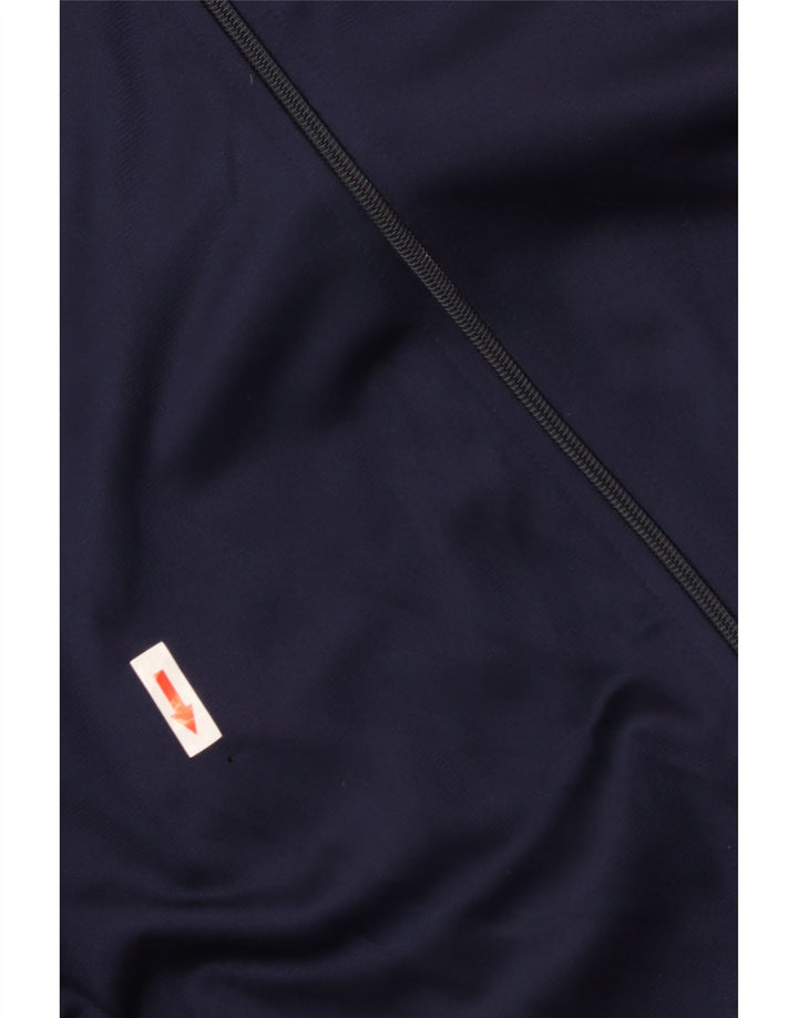 Reebok Mens Graphic Tracksuit Top Jacket Large Navy Blue Colourblock