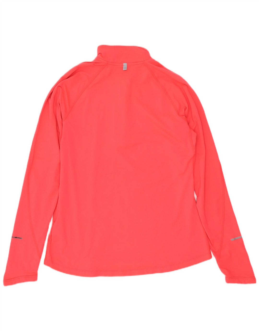 Nike Womens Dri Fit Zip Neck Pullover Tracksuit Top UK 12 Medium Pink