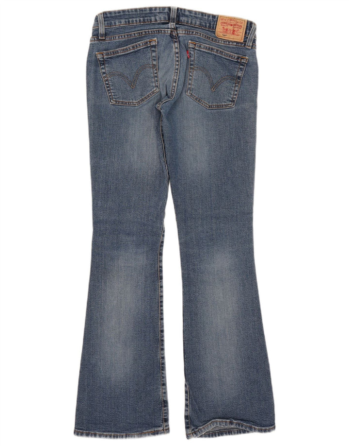 Levi's Womens 524 Super Low Bootcut Jeans Medium W30 L30 Blue Cotton