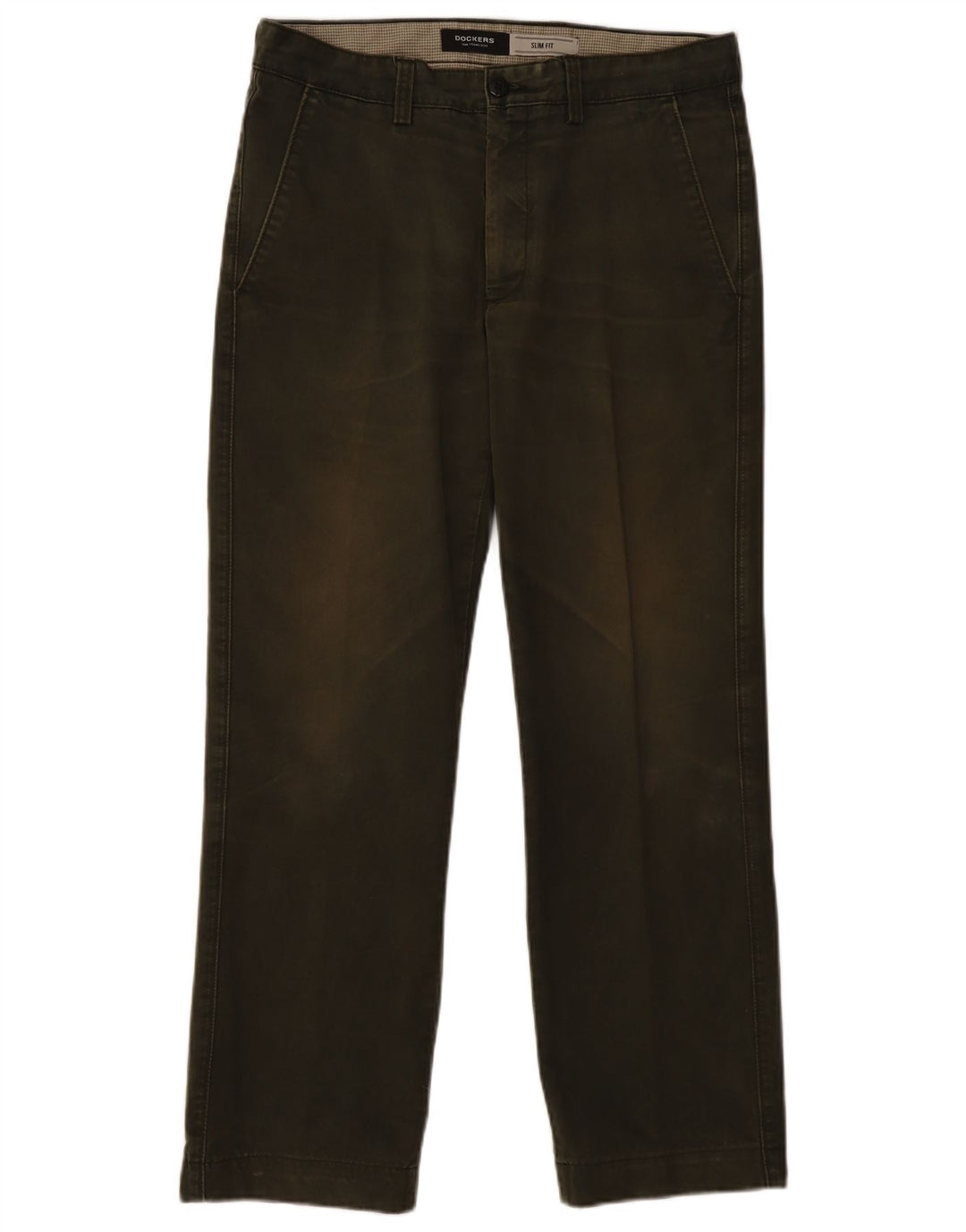DOCKERS Mens Straight Chino Trousers W34 L30 Khaki Cotton