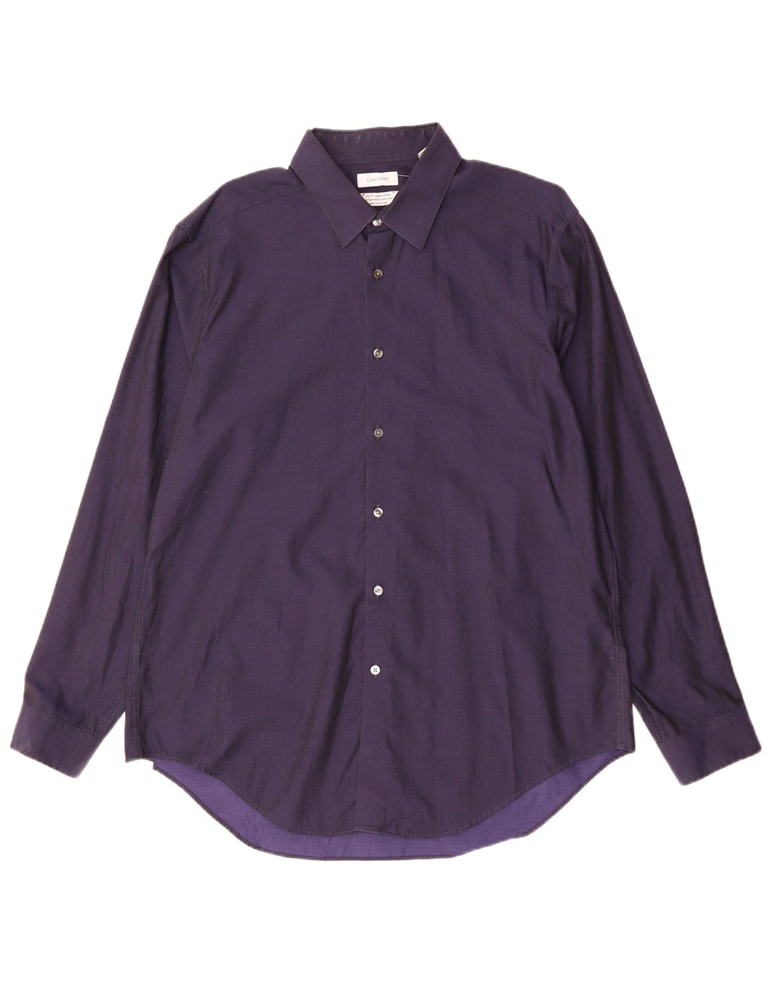 CALVIN KLEIN JEANS Mens Slim Fit Shirt Size 17 XL Navy Blue Cotton