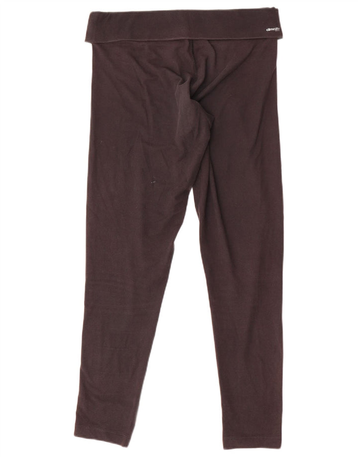 Adidas Womens Climalite Leggings UK 12/14 Medium  Black Polyester