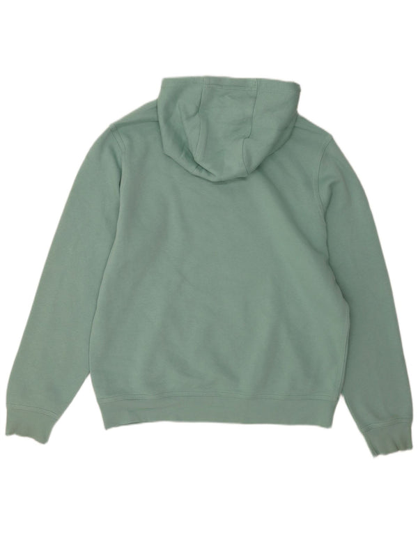 Nike Mens Hoodie Jumper Large Blue Cotton