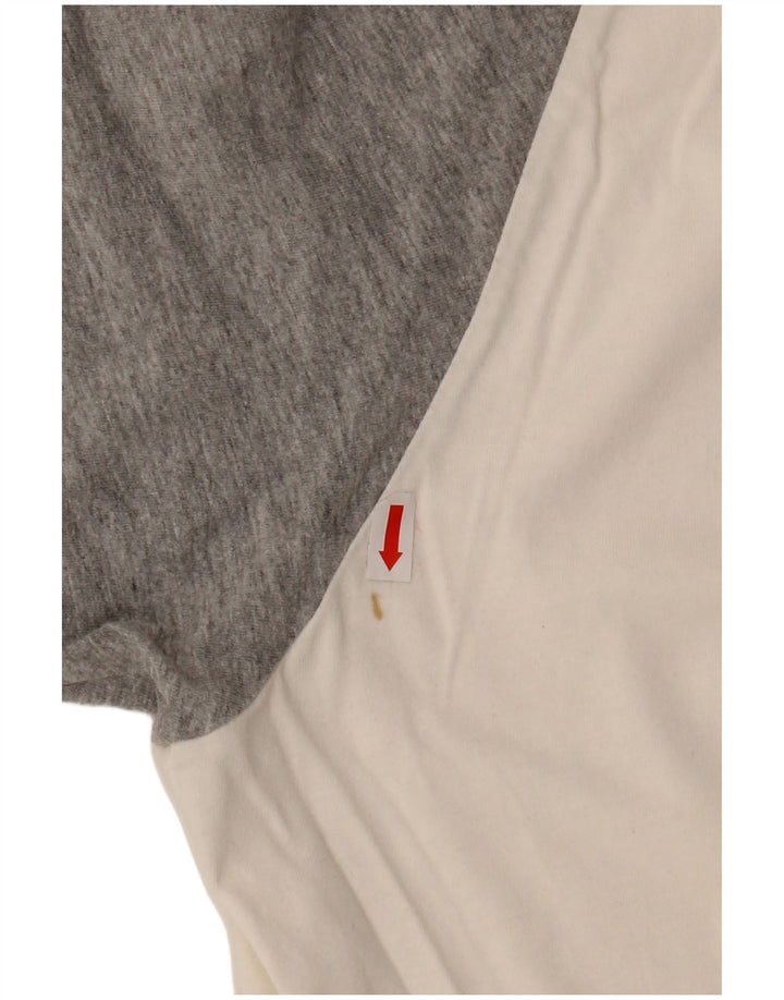 LOTTO Mens T-Shirt Top UK 46/46 3XL White Colourblock Cotton