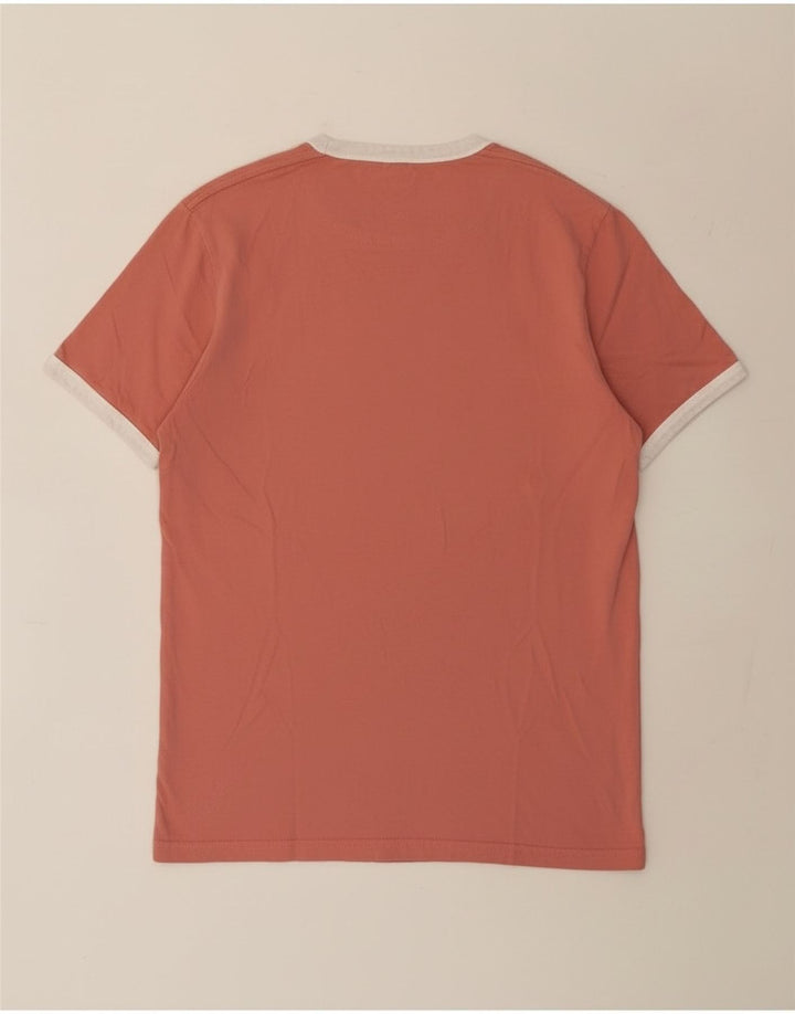 Lyle & Scott Mens T-Shirt Top Small Pink Cotton