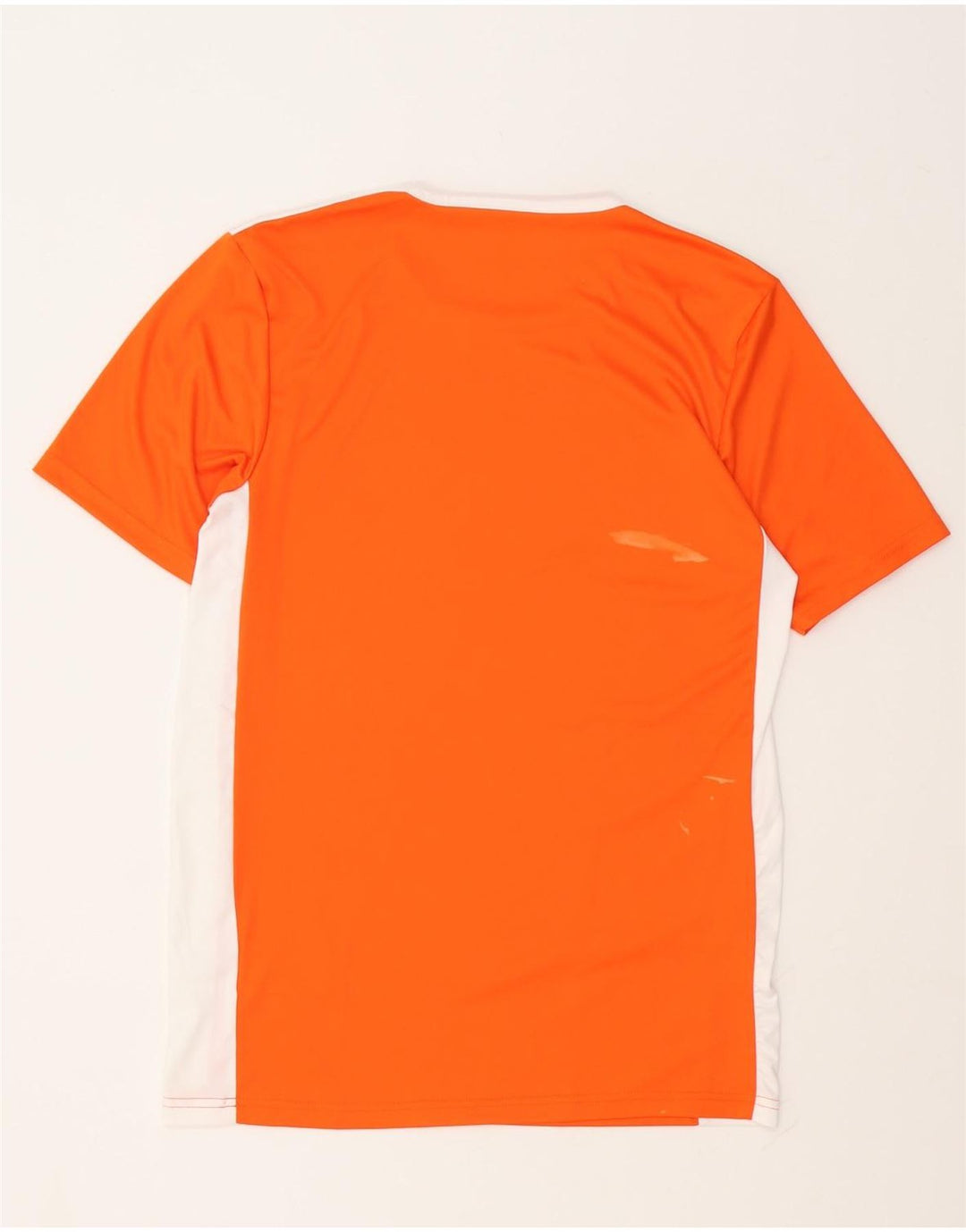 Adidas Mens Aeroready T-Shirt Top Small Orange Colourblock Polyester