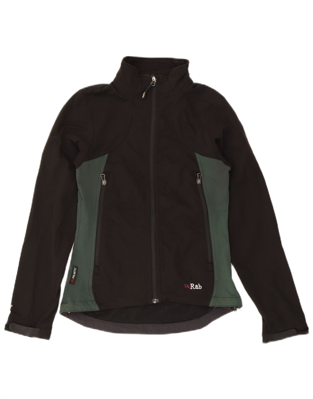 RAB Womens Windbreaker Jacket UK 8 Small Black Colourblock