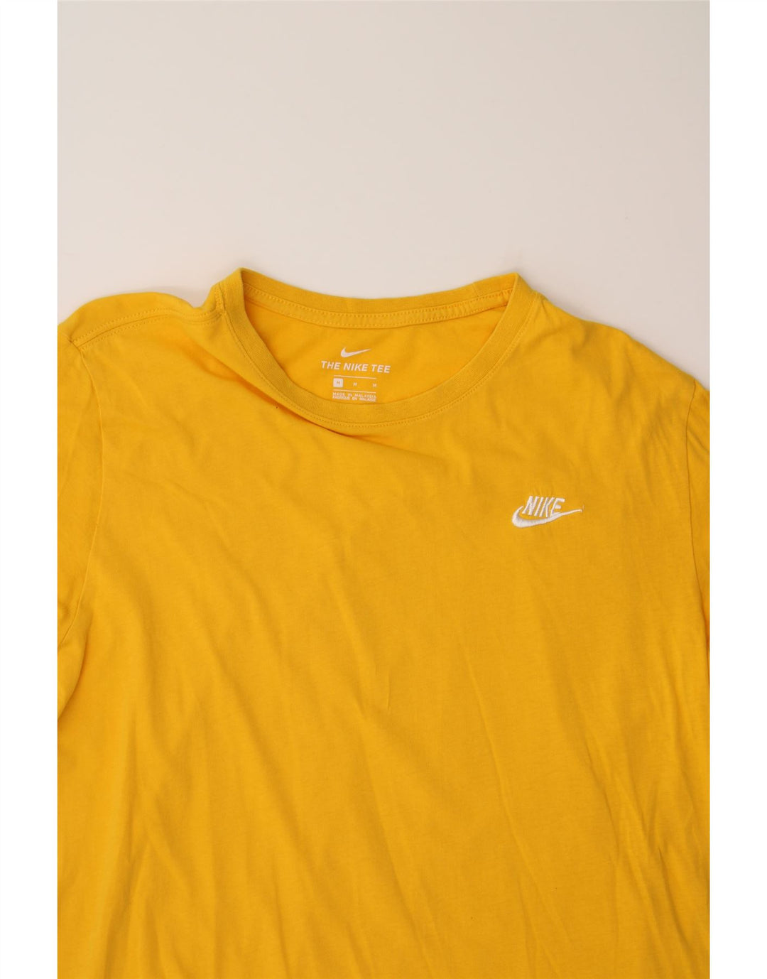 NIKE Mens T-Shirt Top Medium Yellow Cotton Vintage Nike and Second-Hand Nike from Messina Hembry 