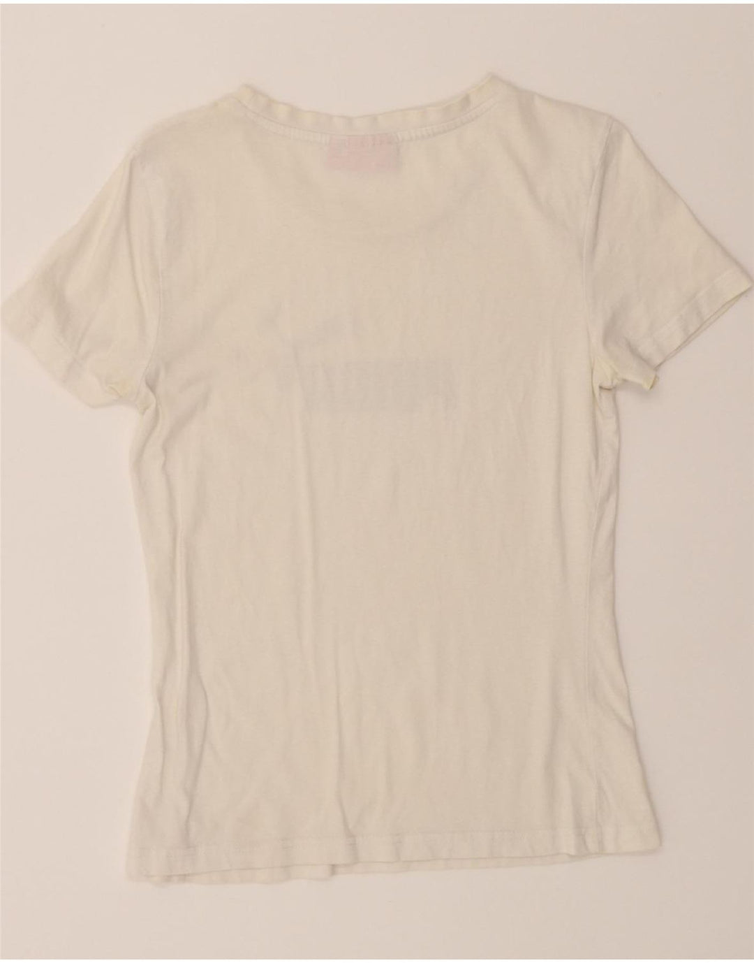 PUMA Womens Graphic T-Shirt Top UK 12 Medium White Vintage Puma and Second-Hand Puma from Messina Hembry 