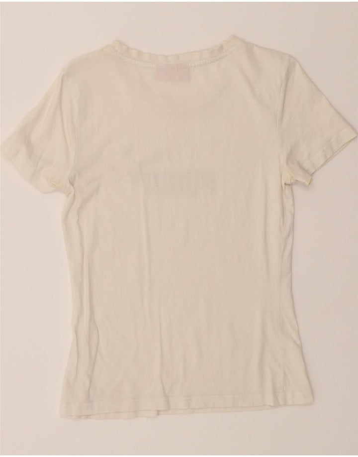 PUMA Womens Graphic T-Shirt Top UK 12 Medium White Vintage Puma and Second-Hand Puma from Messina Hembry 