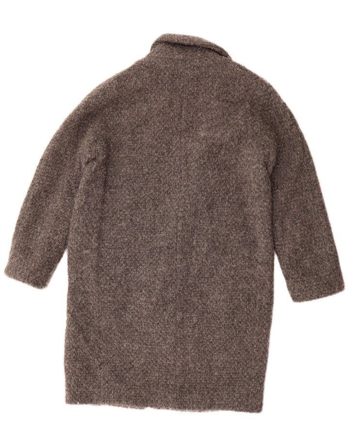 Massimo Dutti Womens Oversized Overcoat UK 10 Small Grey