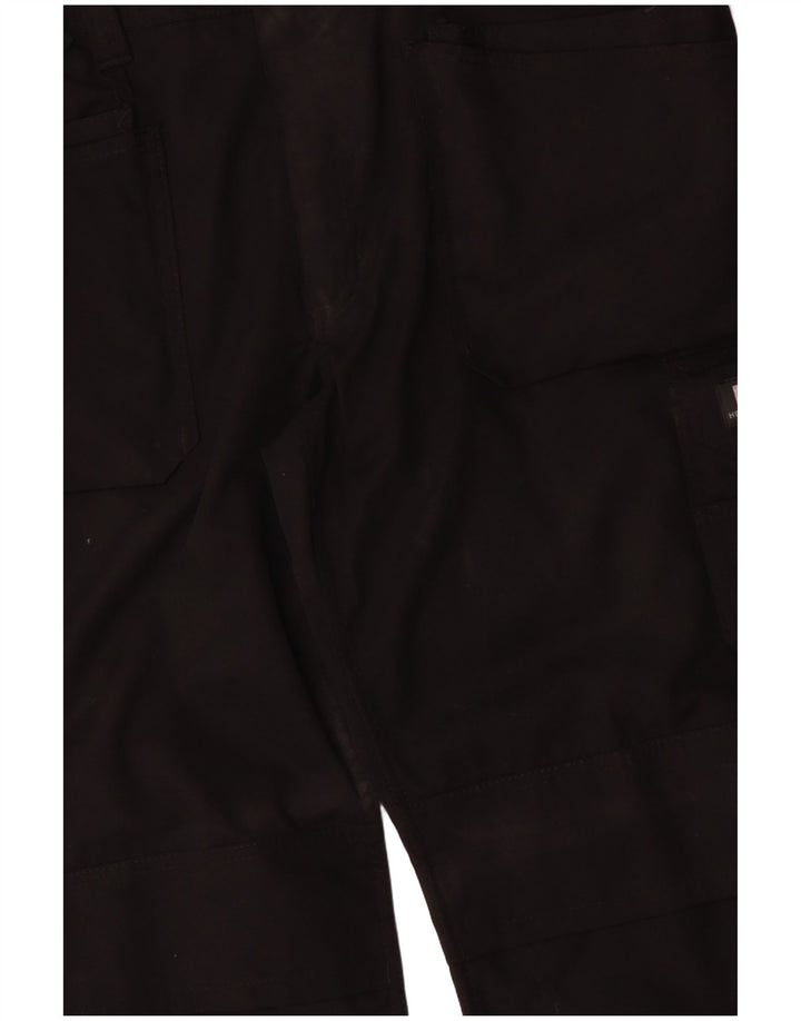 HELLY HANSEN Mens Straight Cargo Trousers W38 L33  Black Cotton