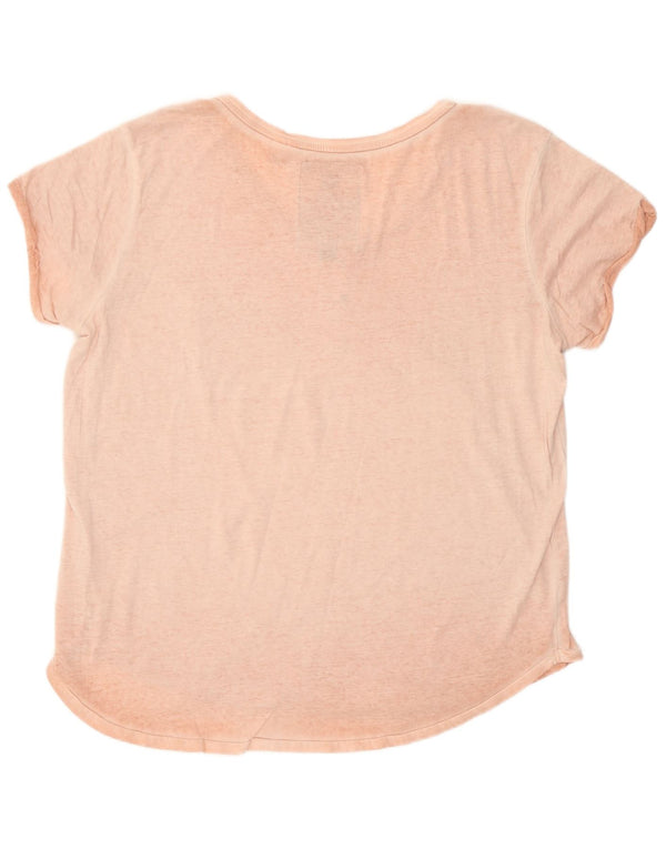 G-Star Womens Straight Fit T-Shirt Top UK 14 Large Pink