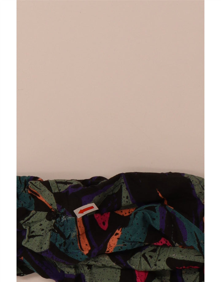 Pull & Bear Mens Short Sleeve Shirt XL Multicoloured Geometric Viscose