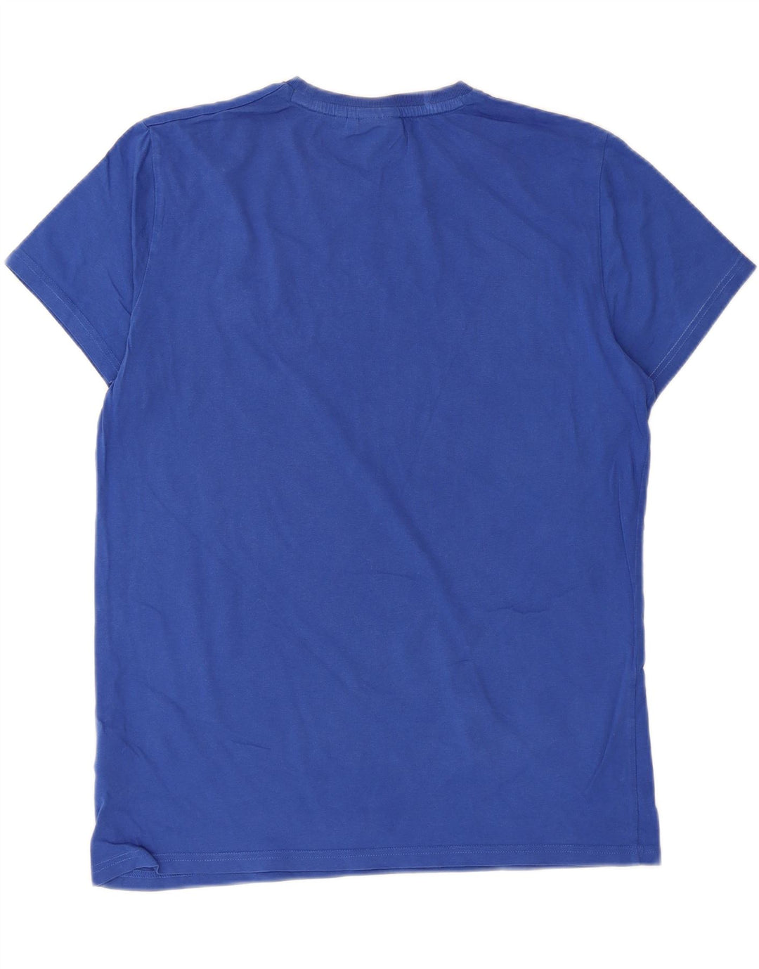 Superdry Mens T-Shirt Top Large Blue Cotton