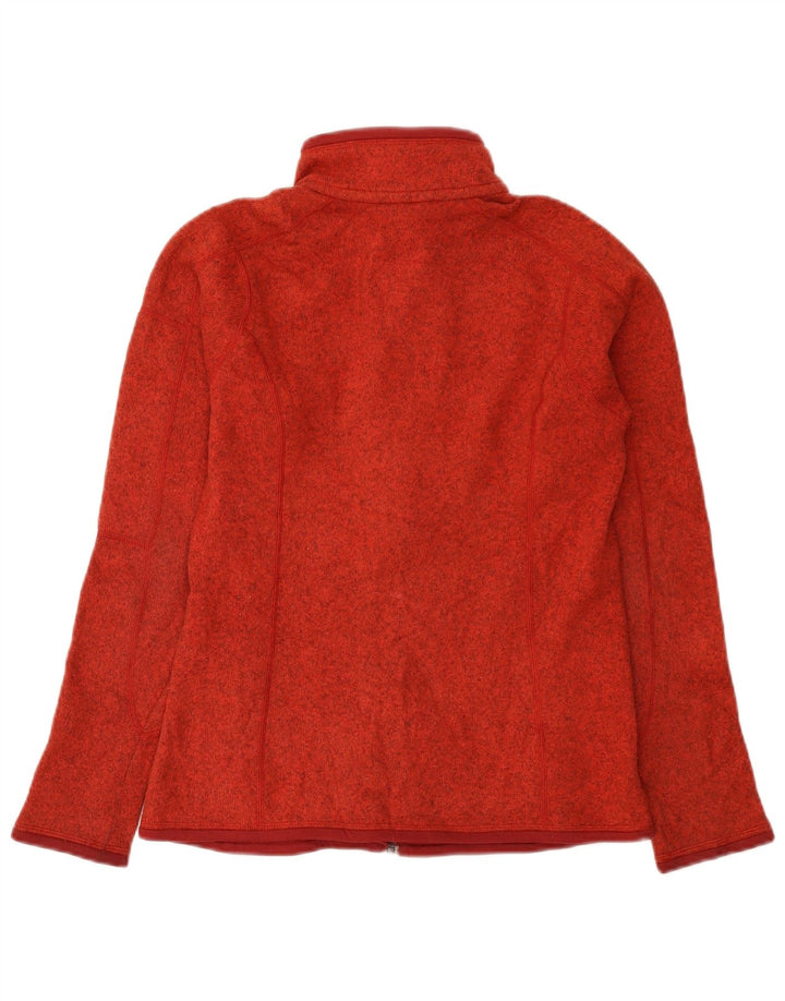 Patagonia Womens Tracksuit Top Jacket UK 10 Small Red Flecked Polyester