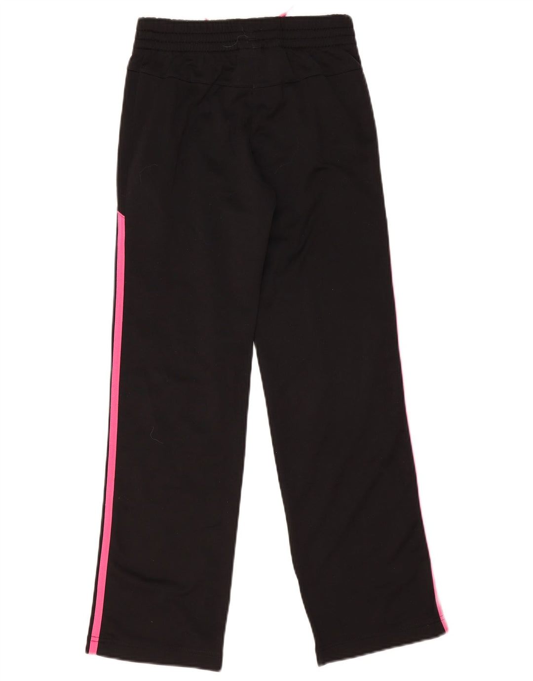 ADIDAS Girls Tracksuit Trousers 11-12 Years Black Polyester