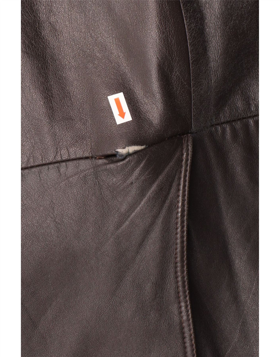 MAX MOSER Mens Leather Coat IT 56 3XL Brown Leather