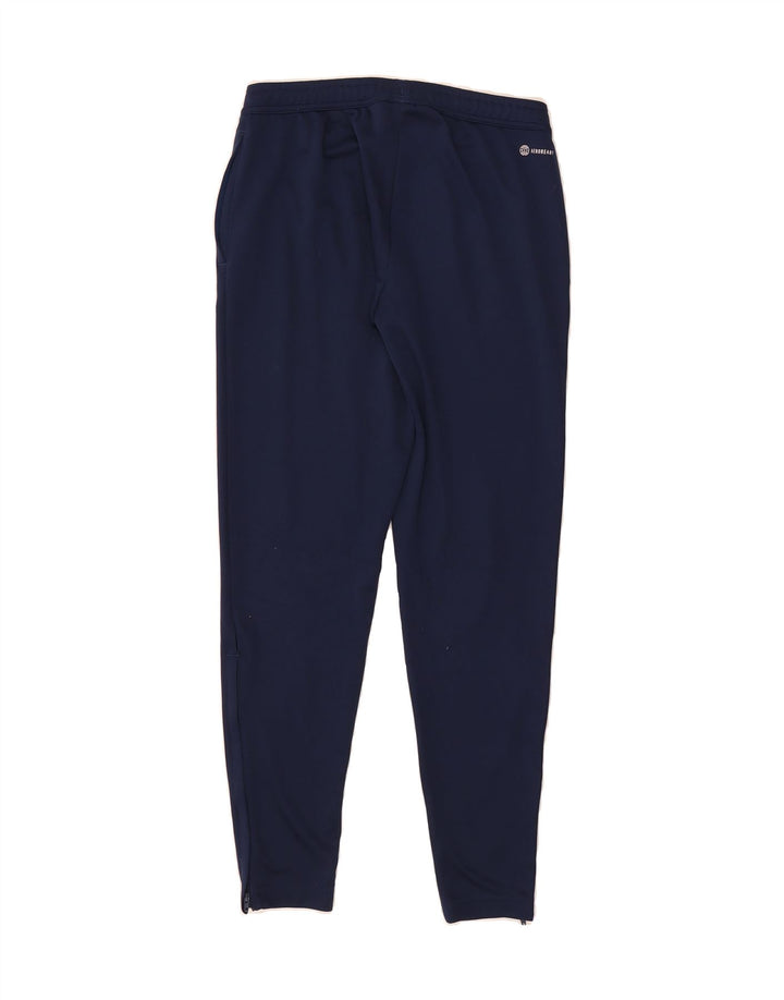 ADIDAS Womens Tracksuit Trousers UK 12/14 Medium  Navy Blue Polyester Vintage Adidas and Second-Hand Adidas from Messina Hembry 