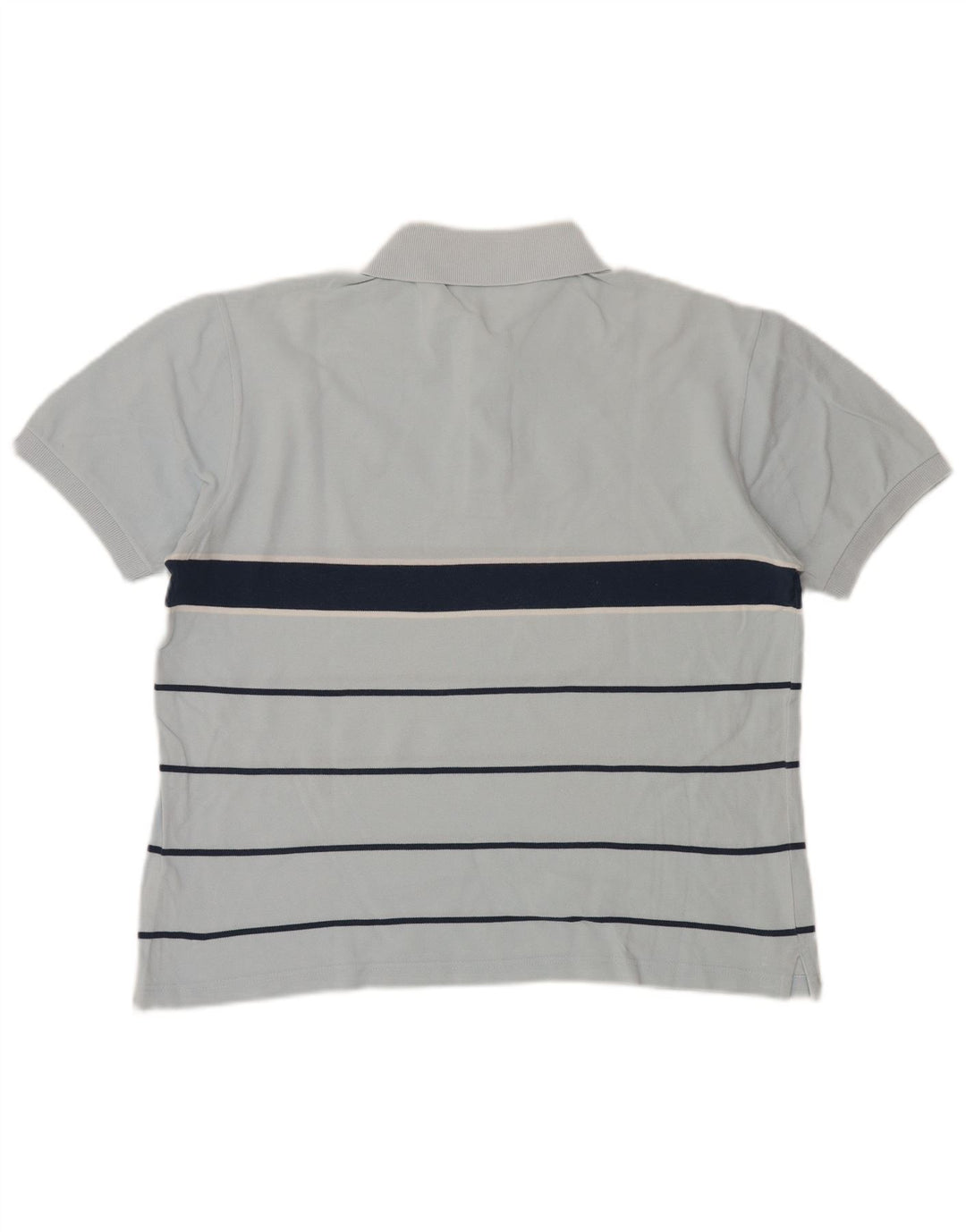 Fred Perry Mens Polo Shirt Medium Blue Striped Cotton