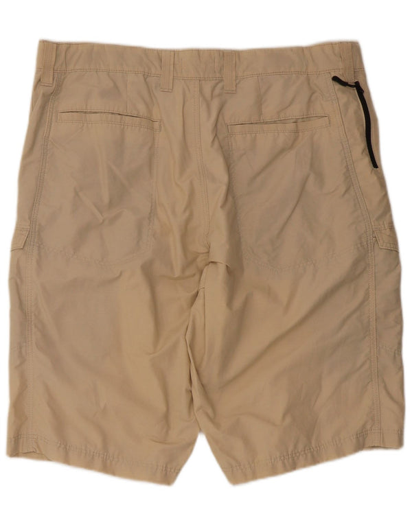 Marks & Spencer Mens Cargo Shorts W36 Large Beige Cotton