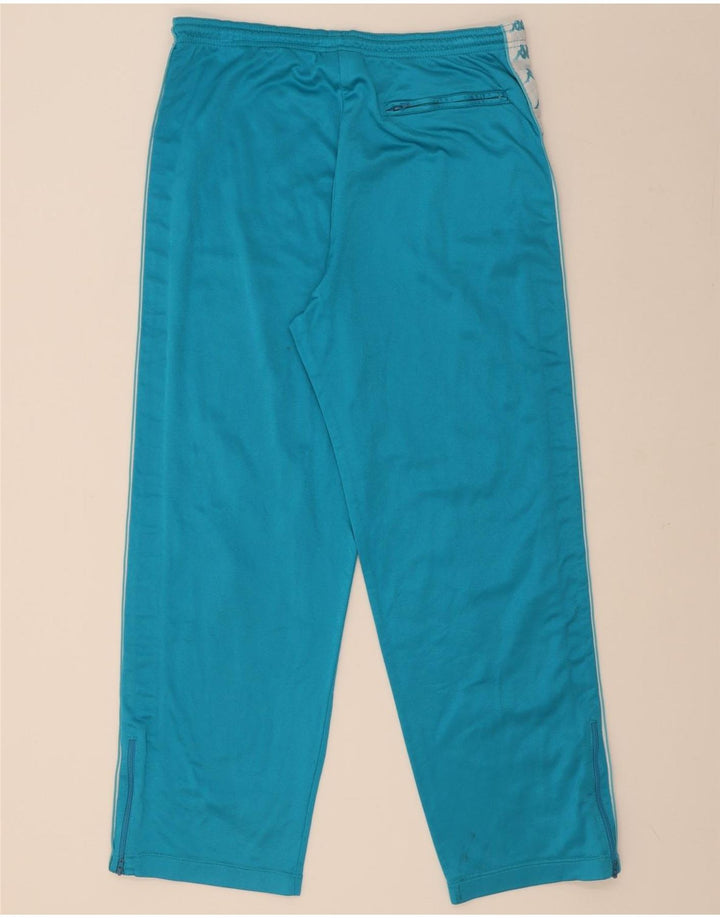 Kappa Mens Graphic Tracksuit Trousers Large  Blue Colourblock Polyester
