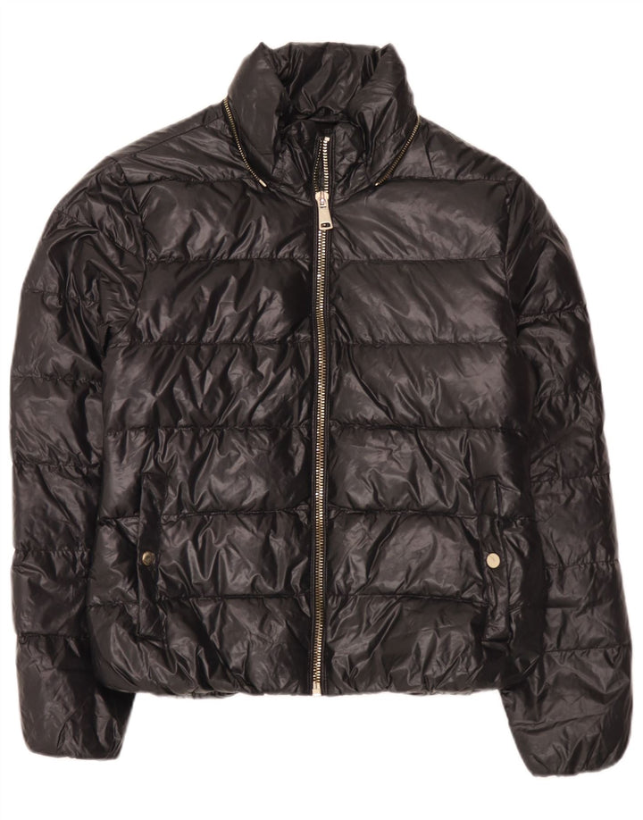 Zara Womens Padded Jacket UK 14 Large Black