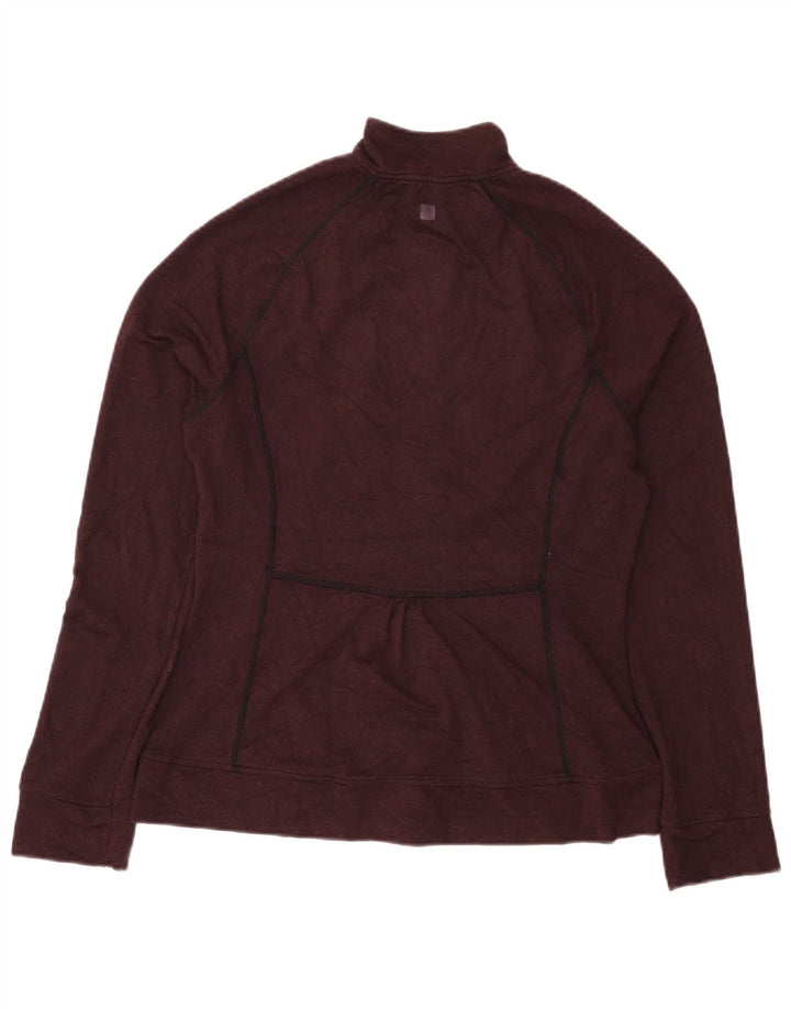 Mountain Warehouse Womens Tracksuit Top Jacket UK 14 Medium Burgundy