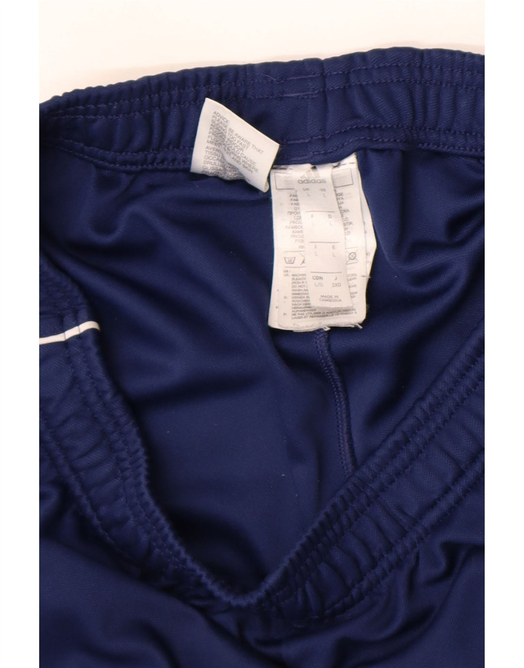 Adidas Mens Tracksuit Trousers Large  Blue Polyester