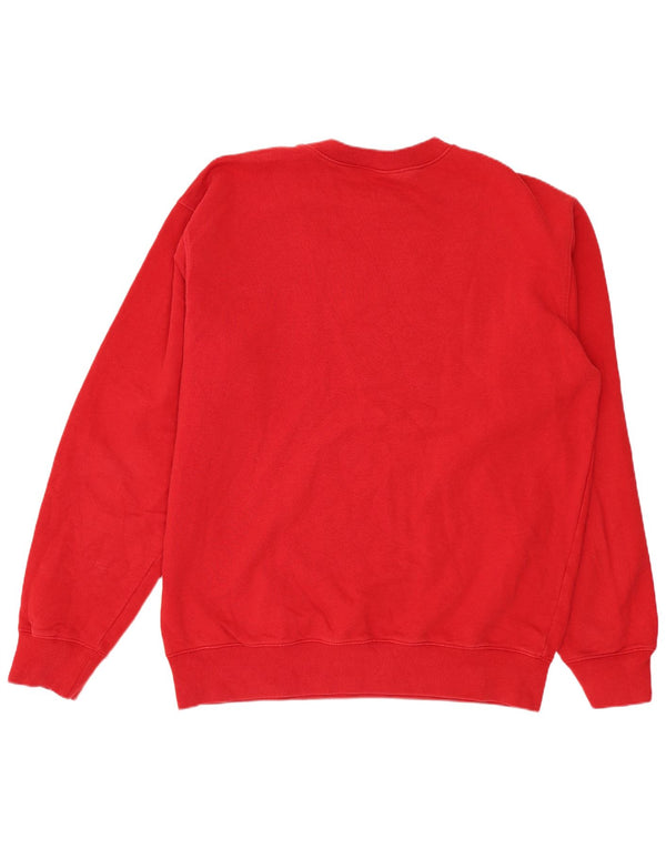 CARHARTT Mens Graphic Sweatshirt Jumper Large Red Cotton