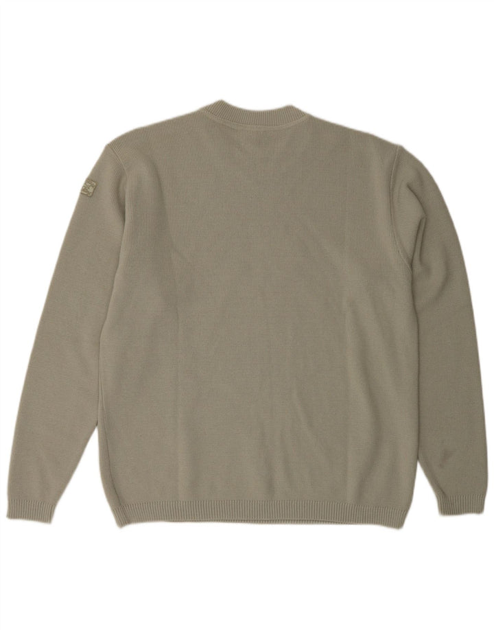 Paul & Shark Mens Yachting Crew Neck Jumper Sweater Medium Khaki