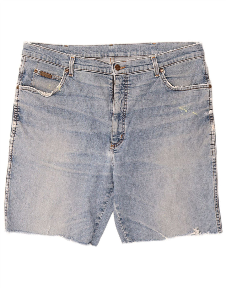 WRANGLER Mens Texas Stretch Denim Shorts W40 XL Blue Cotton