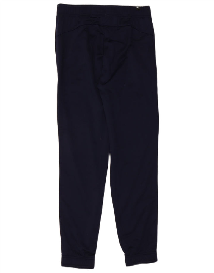 PUMA Mens Tracksuit Trousers Joggers Medium  Navy Blue Polyester