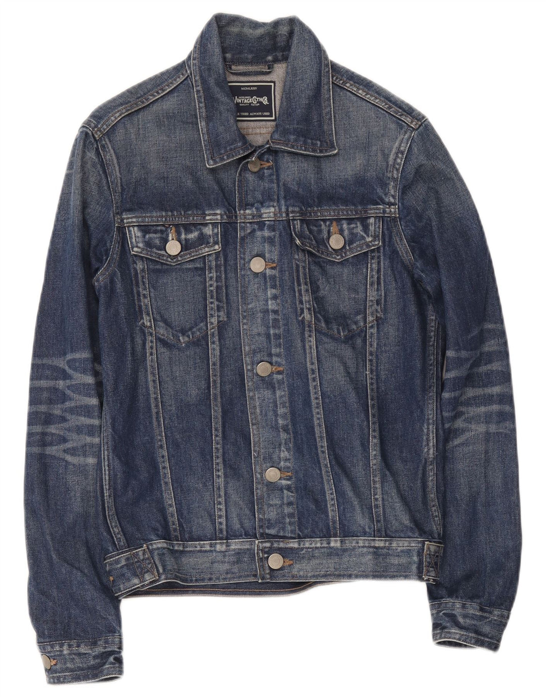 Jack & Jones Womens Denim Jacket UK 36 Small Navy Blue Cotton