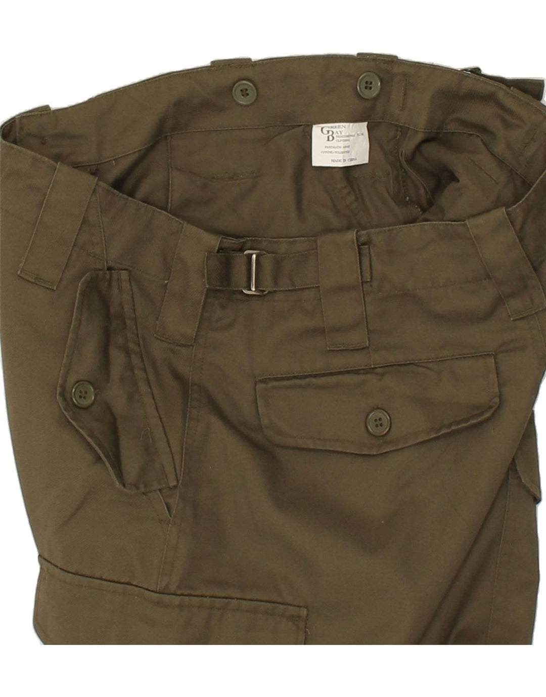 VINTAGE Mens Straight Cargo Trousers W30 L30  Khaki
