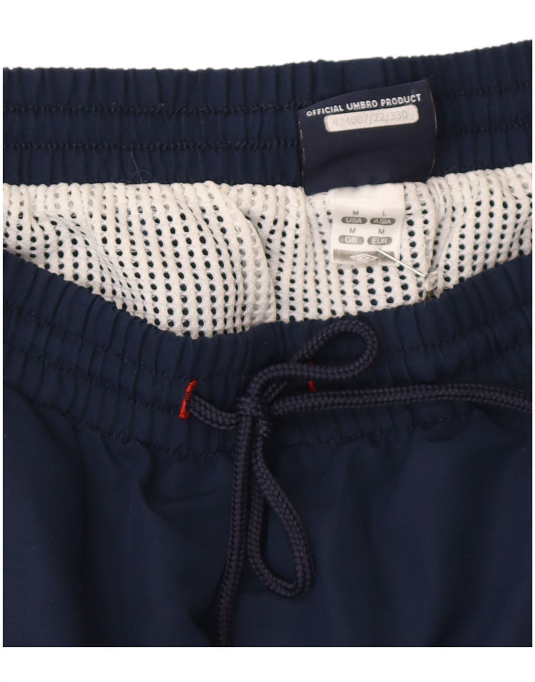 Umbro Mens Graphic Sport Shorts Medium Navy Blue Polyester