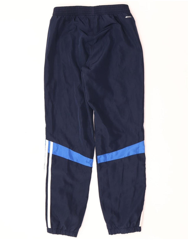 Adidas Boys Climalite Tracksuit Trousers Joggers 11-12 Years Navy Blue