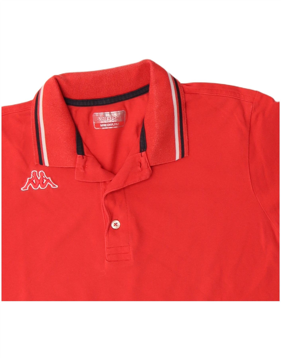 KAPPA Mens Polo Shirt Medium Red Cotton