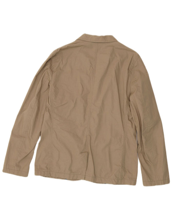 French Connection Mens Utility Jacket UK 40 Large Beige Cotton