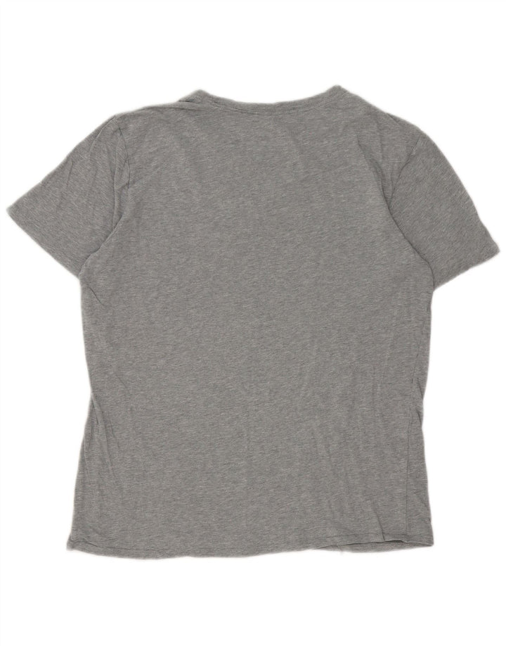 Nike Mens Athletic Cut Graphic T-Shirt Top Medium Grey Flecked