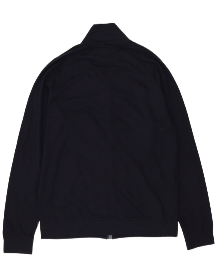 Hugo Boss Mens Graphic Tracksuit Top Jacket Medium Navy Blue Cotton