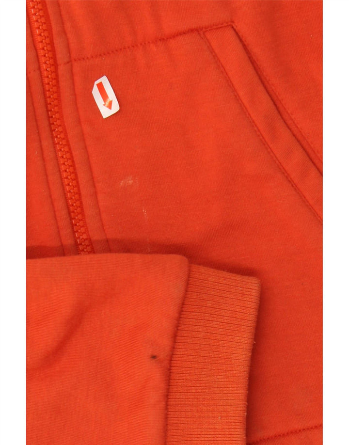 NIKE Womens Tracksuit Top Jacket UK 10/12 Medium Orange Polyester
