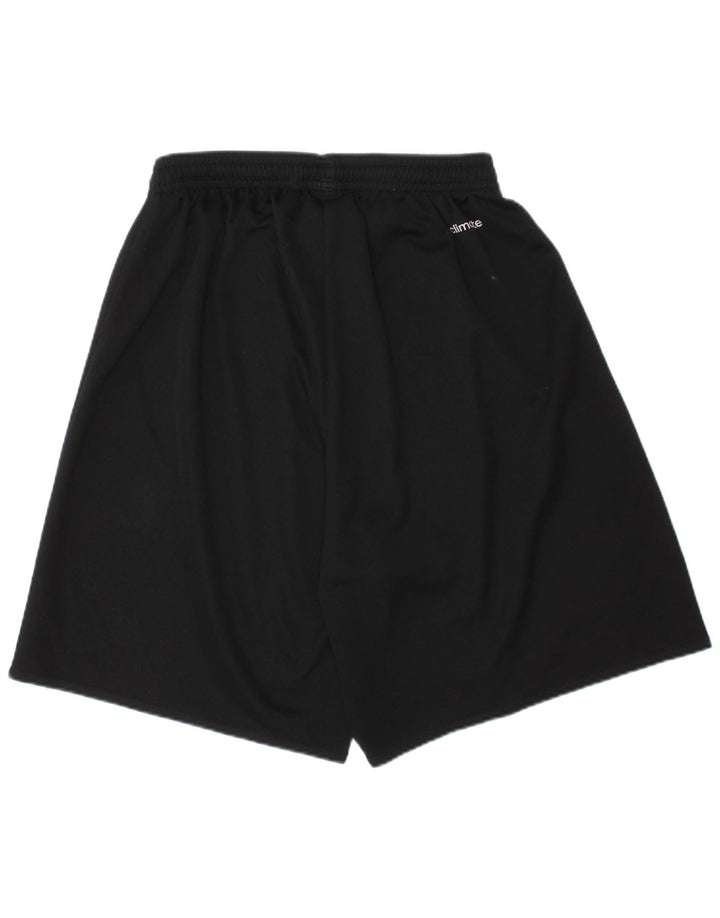 ADIDAS Boys Climalite Sport Shorts 7-8 Years XS Black Polyester