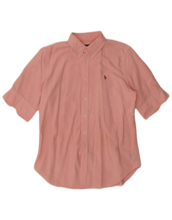 Polo Ralph Lauren Mens Short Sleeve Polo Shirt Large Pink Cotton