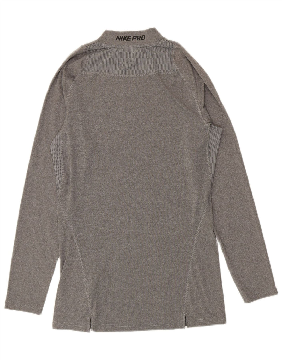 Nike Mens Graphic Top Long Sleeve Large Grey Polyester