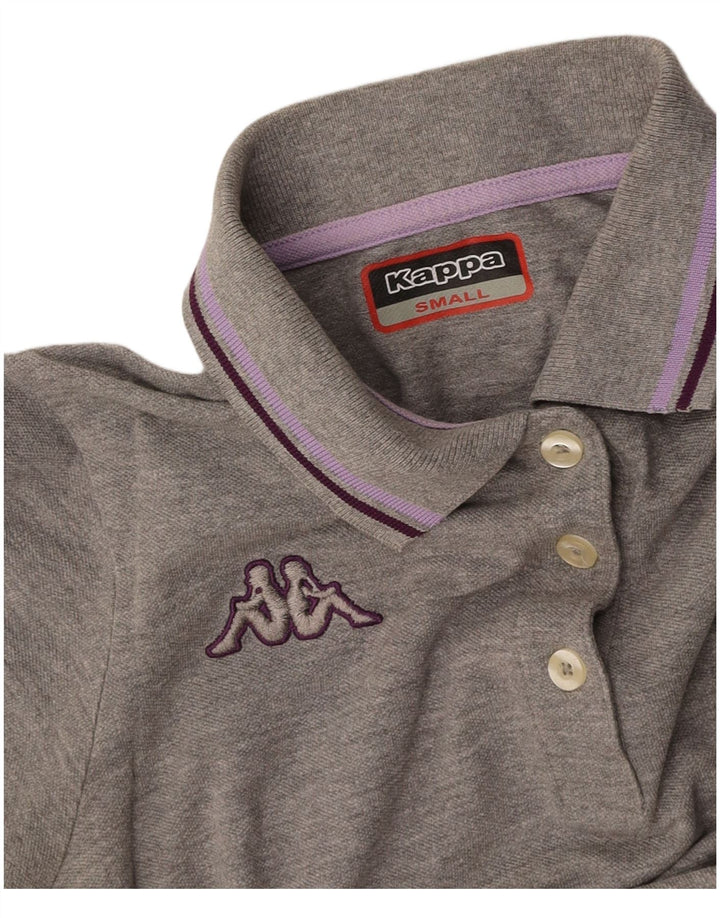 KAPPA Womens Polo Shirt UK 10 Small Grey